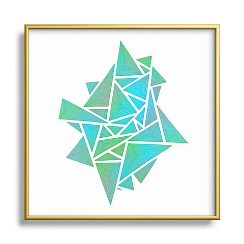 Gneural Ambient Prism Stack 2 Square Metal Framed Art Print