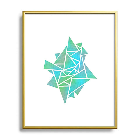 Gneural Ambient Prism Stack 2 Metal Framed Art Print