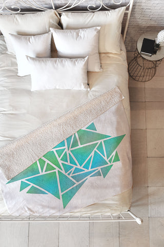 Gneural Ambient Prism Stack 2 Fleece Throw Blanket