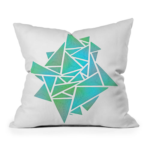 Gneural Ambient Prism Stack 2 Outdoor Throw Pillow