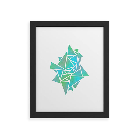 Gneural Ambient Prism Stack 2 Framed Art Print