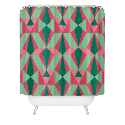 Gneural Kitsch Deco Holiday Shower Curtain
