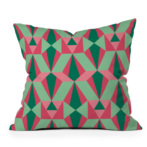 Gneural Kitsch Deco Holiday Throw Pillow