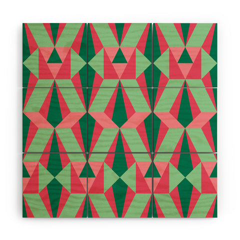 Gneural Kitsch Deco Holiday Wood Wall Mural