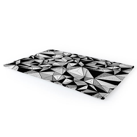 Gneural Optical Hypnosis Illusion Black Area Rug