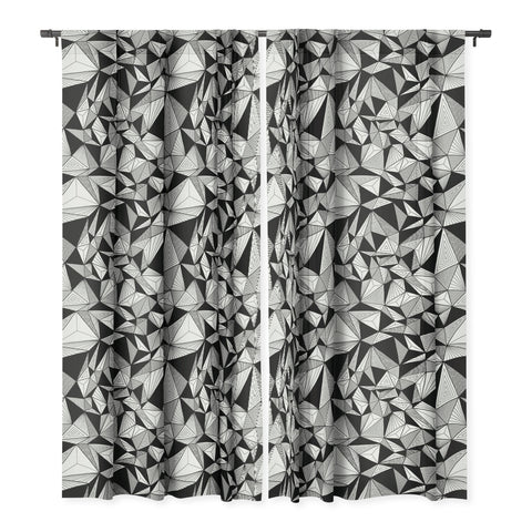 Gneural Optical Hypnosis Illusion Black Blackout Window Curtain