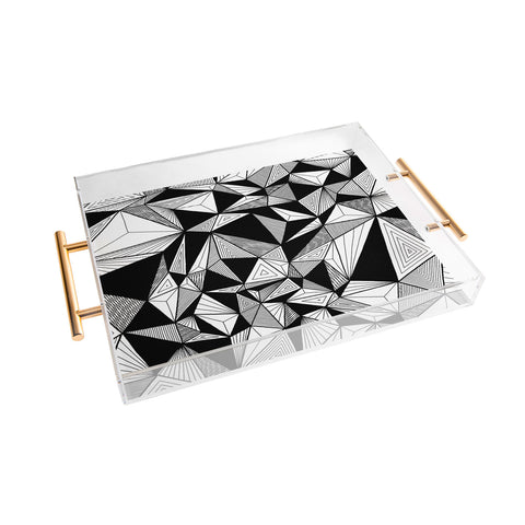 Gneural Optical Hypnosis Illusion Black Acrylic Tray