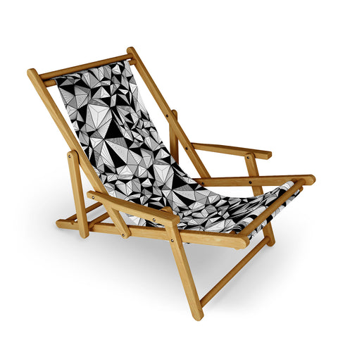 Gneural Optical Hypnosis Illusion Black Sling Chair
