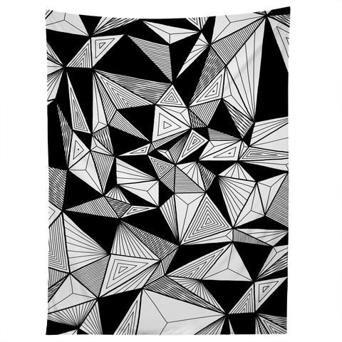 Gneural Optical Hypnosis Illusion Black Tapestry