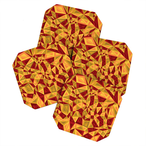 Gneural Triad Illusion Fall Coaster Set