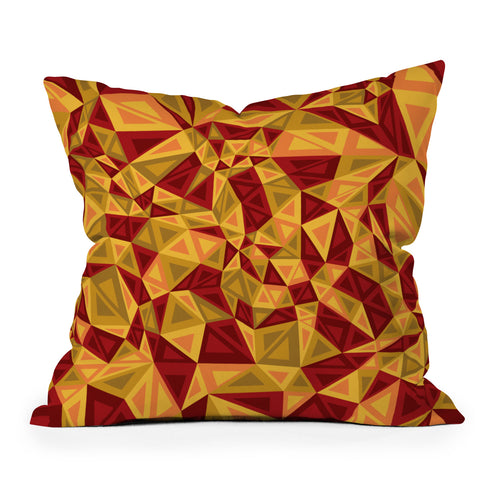 Gneural Triad Illusion Fall Outdoor Throw Pillow