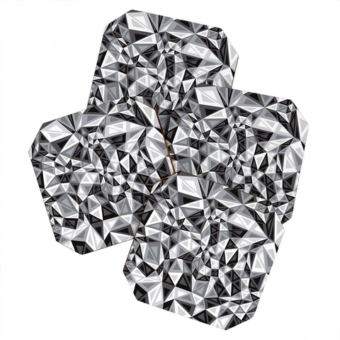 Gneural Triad Illusion Gray Coaster Set
