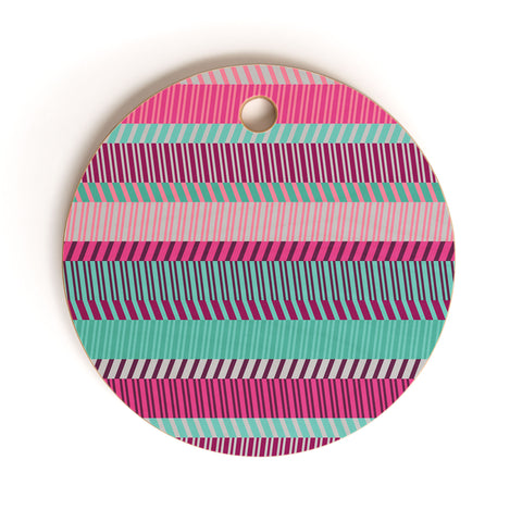 Gneural Zig Zag Beach Couch Horizontal Cutting Board Round