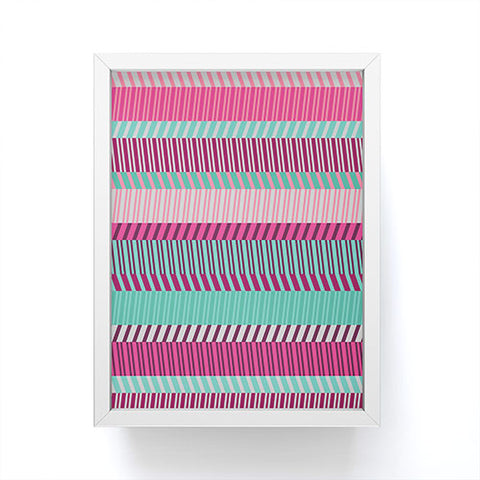 Gneural Zig Zag Beach Couch Horizontal Framed Mini Art Print