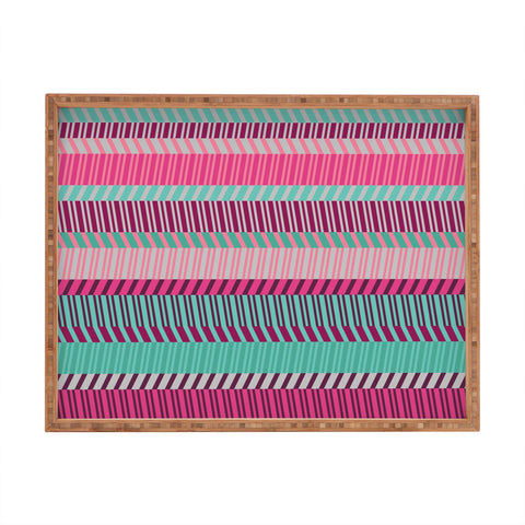 Gneural Zig Zag Beach Couch Horizontal Rectangular Tray