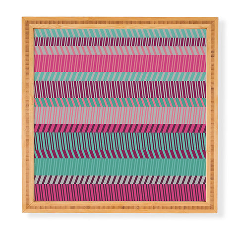 Gneural Zig Zag Beach Couch Horizontal Framed Wall Art