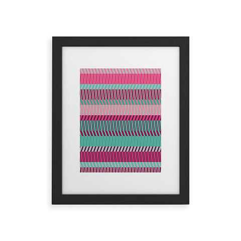 Gneural Zig Zag Beach Couch Horizontal Framed Art Print
