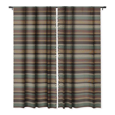 Gneural Zig Zag Tiki Lounge Blackout Window Curtain