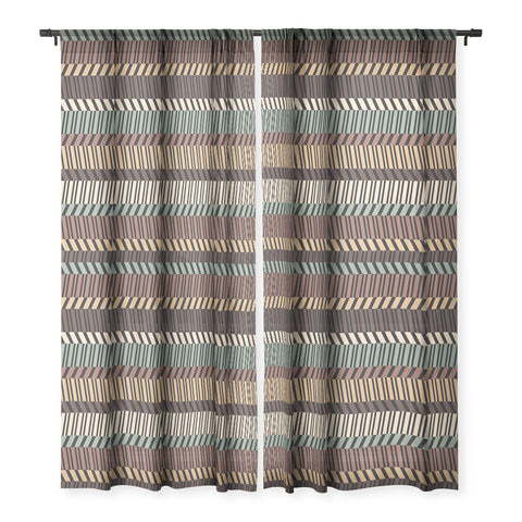 Gneural Zig Zag Tiki Lounge Sheer Non Repeat