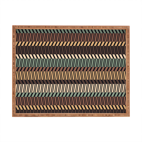 Gneural Zig Zag Tiki Lounge Rectangular Tray
