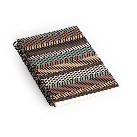 Gneural Zig Zag Tiki Lounge Spiral Notebook