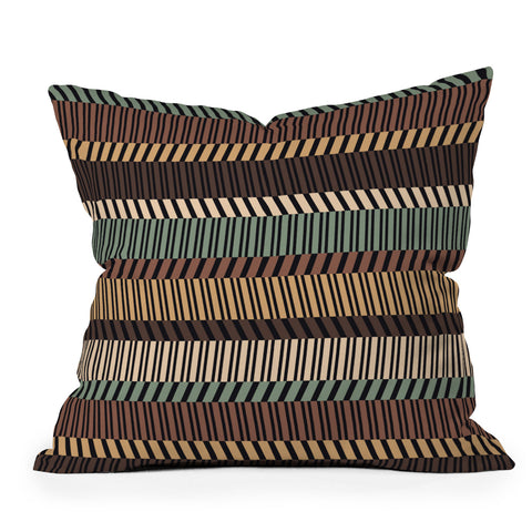 Gneural Zig Zag Tiki Lounge Throw Pillow