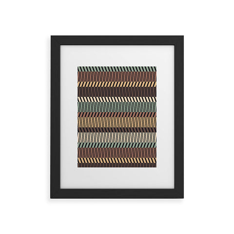 Gneural Zig Zag Tiki Lounge Framed Art Print