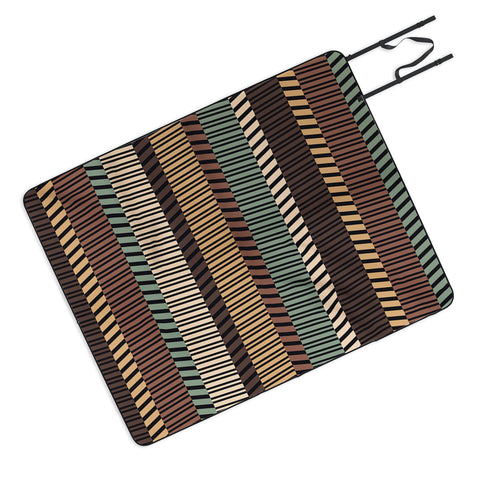 Gneural Zig Zag Tiki Lounge Picnic Blanket