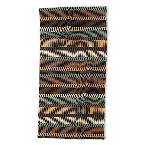 Gneural Zig Zag Tiki Lounge Beach Towel