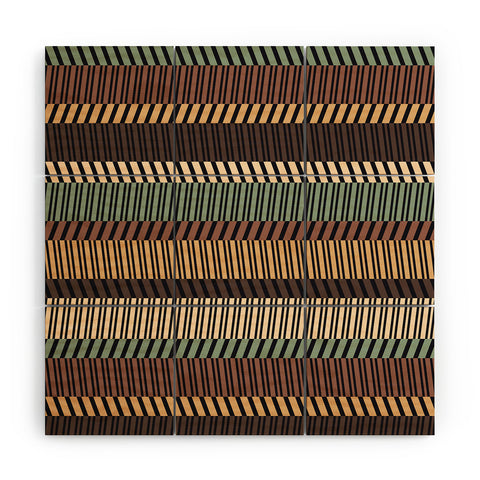 Gneural Zig Zag Tiki Lounge Wood Wall Mural