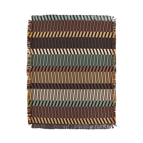 Gneural Zig Zag Tiki Lounge Throw Blanket