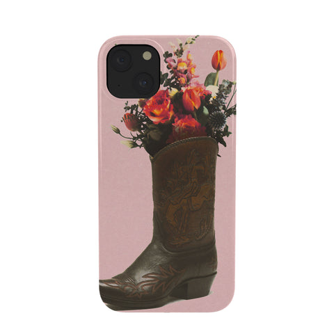 gnomeapple A Cowboy Boot With Spring Bouqet Phone Case