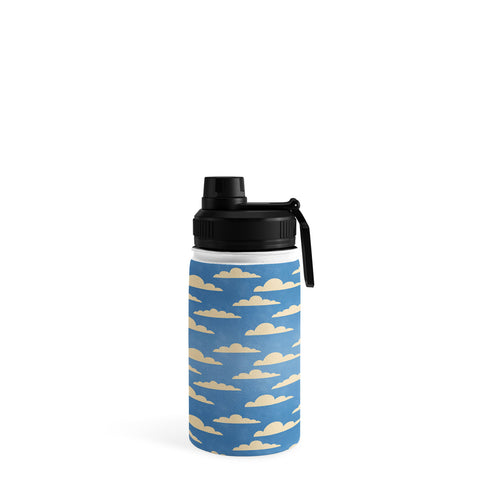 gnomeapple cartoony clouds Water Bottle