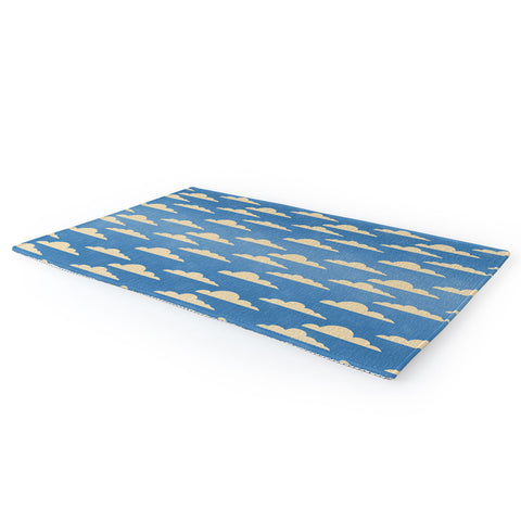 gnomeapple cartoony clouds Area Rug