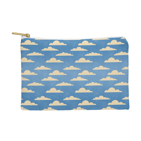gnomeapple cartoony clouds Pouch