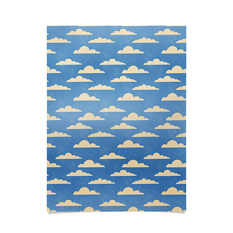 gnomeapple cartoony clouds Poster