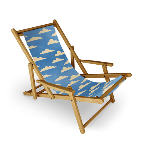 gnomeapple cartoony clouds Sling Chair