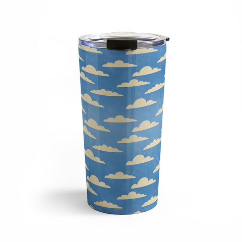 gnomeapple cartoony clouds Travel Mug