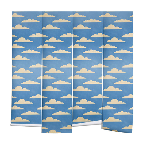 gnomeapple cartoony clouds Wall Mural