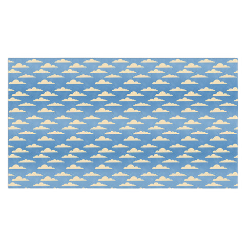 gnomeapple cartoony clouds Tablecloth