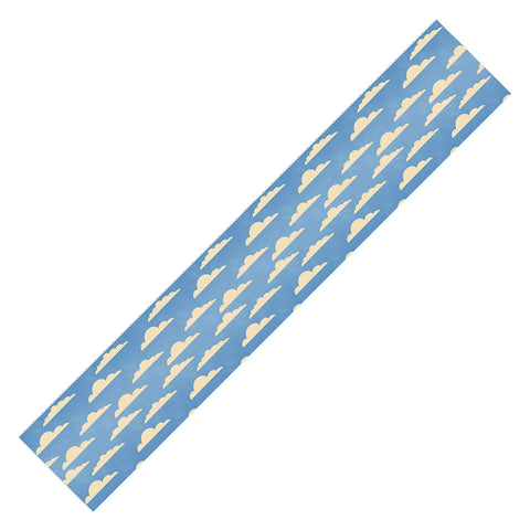 gnomeapple cartoony clouds Table Runner