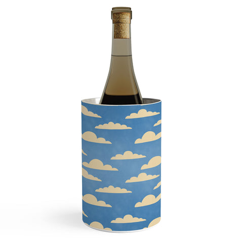 gnomeapple cartoony clouds Wine Chiller
