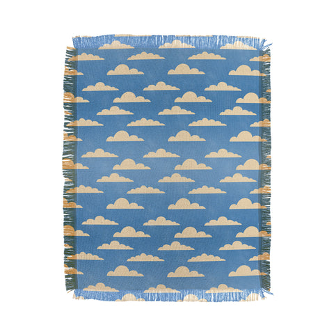gnomeapple cartoony clouds Throw Blanket