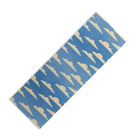 gnomeapple cartoony clouds Yoga Mat
