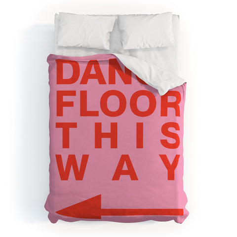 gnomeapple DANCE FLOOR THIS WAY Duvet Cover