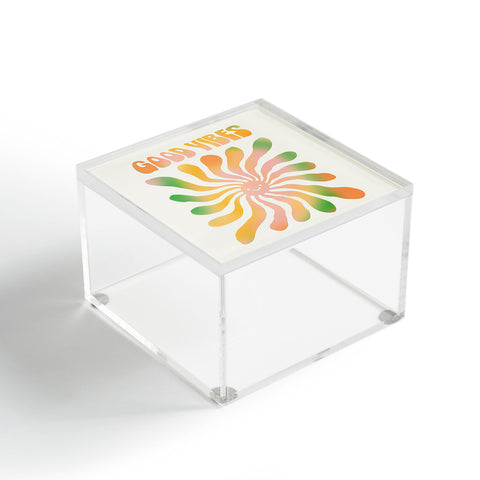 gnomeapple Good Vibes Cute Sunshine Acrylic Box
