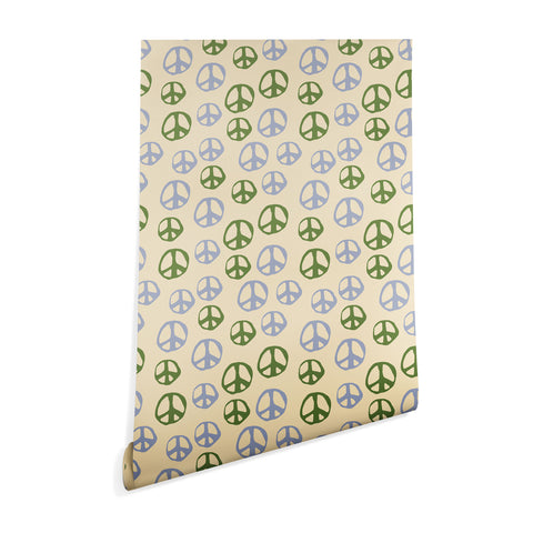 gnomeapple Handdrawn Peace Symbol Pattern Wallpaper