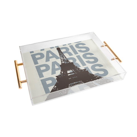 gnomeapple Paris France Poster Art Acrylic Tray