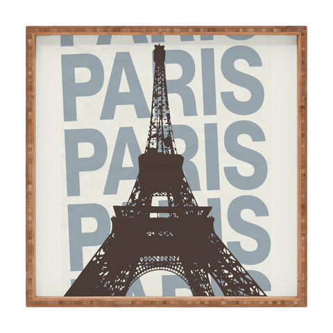 gnomeapple Paris France Poster Art Square Tray