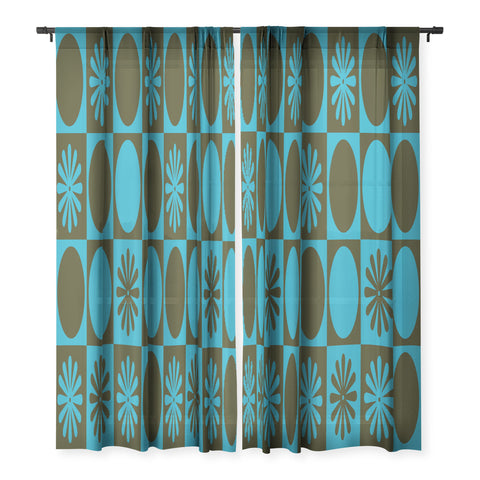 gnomeapple Retro Checkered Pattern Muted Sheer Non Repeat